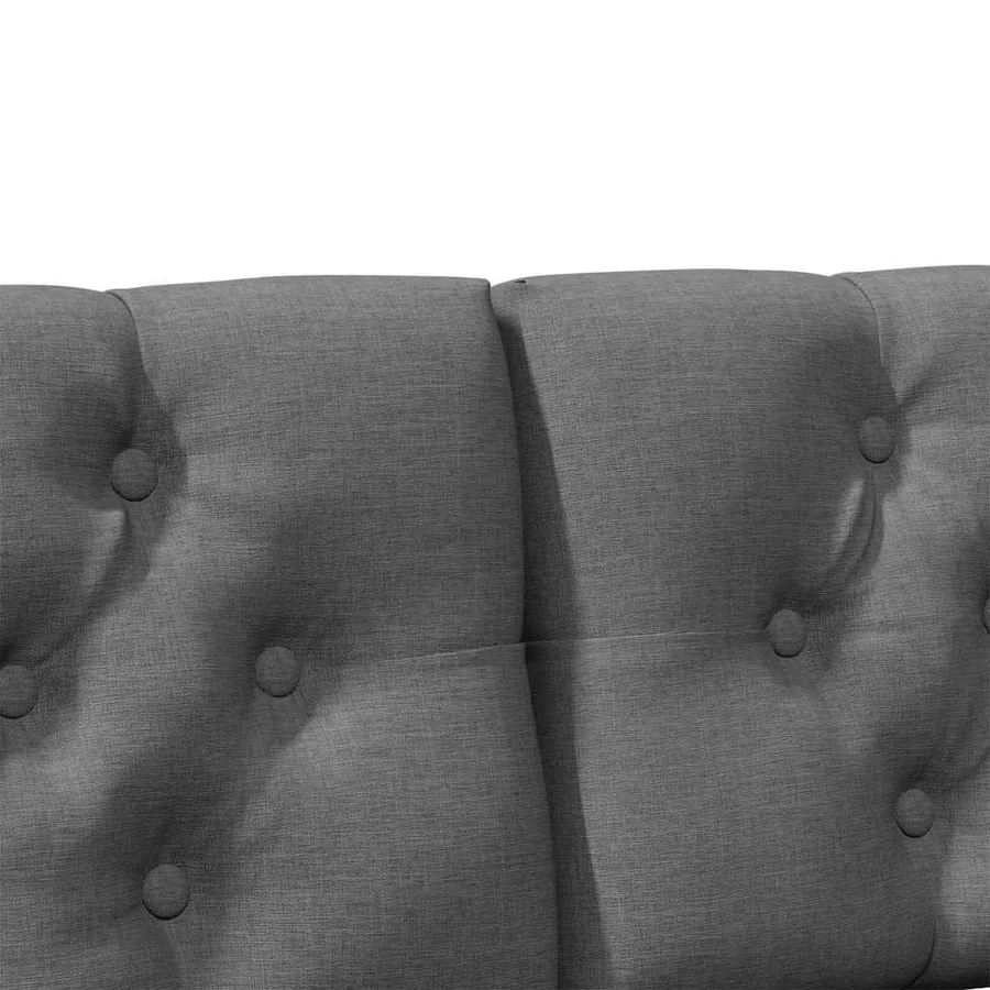 Tête de lit capitonnée Gris foncé 160 cm Pin massif - 7