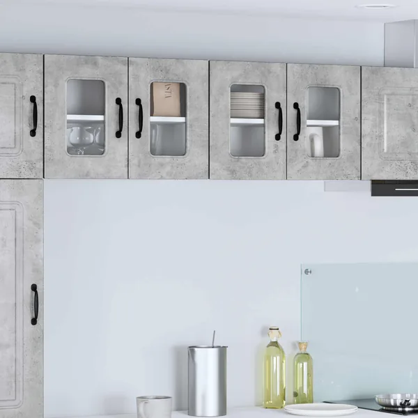 Panneau de lave-vaisselle Kalmar 2 pcs Gris béton