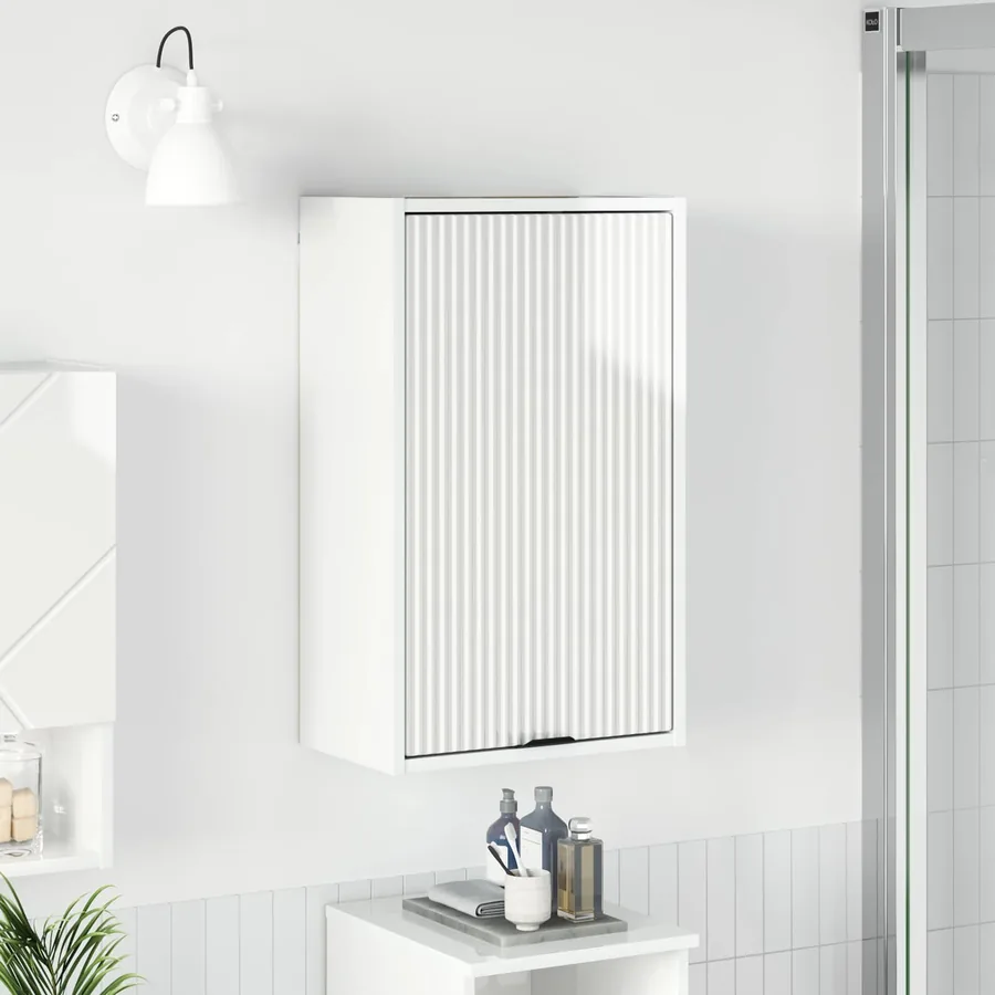 Cabinet de salle de bain Blanc brillant 39 x 23,5 x 65 cm