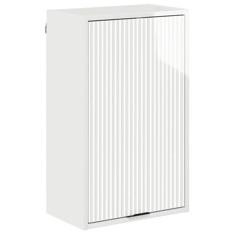 Cabinet de salle de bain Blanc brillant 39 x 23,5 x 65 cm - 2