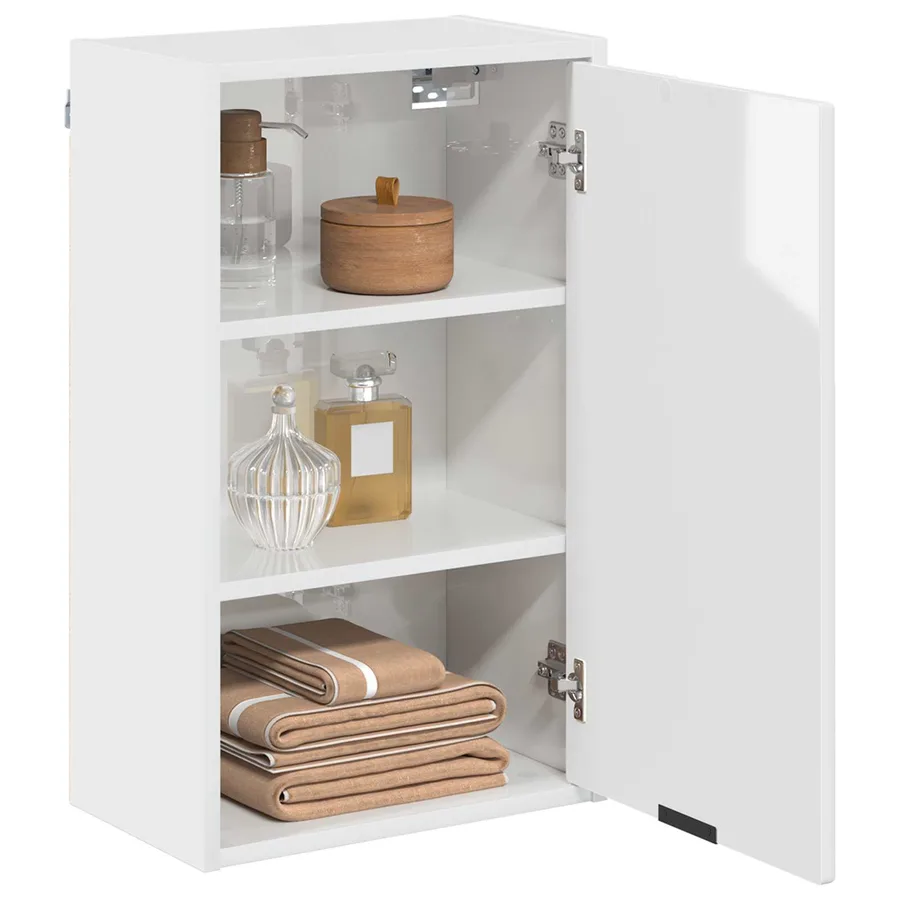 Cabinet de salle de bain Blanc brillant 39 x 23,5 x 65 cm - 3