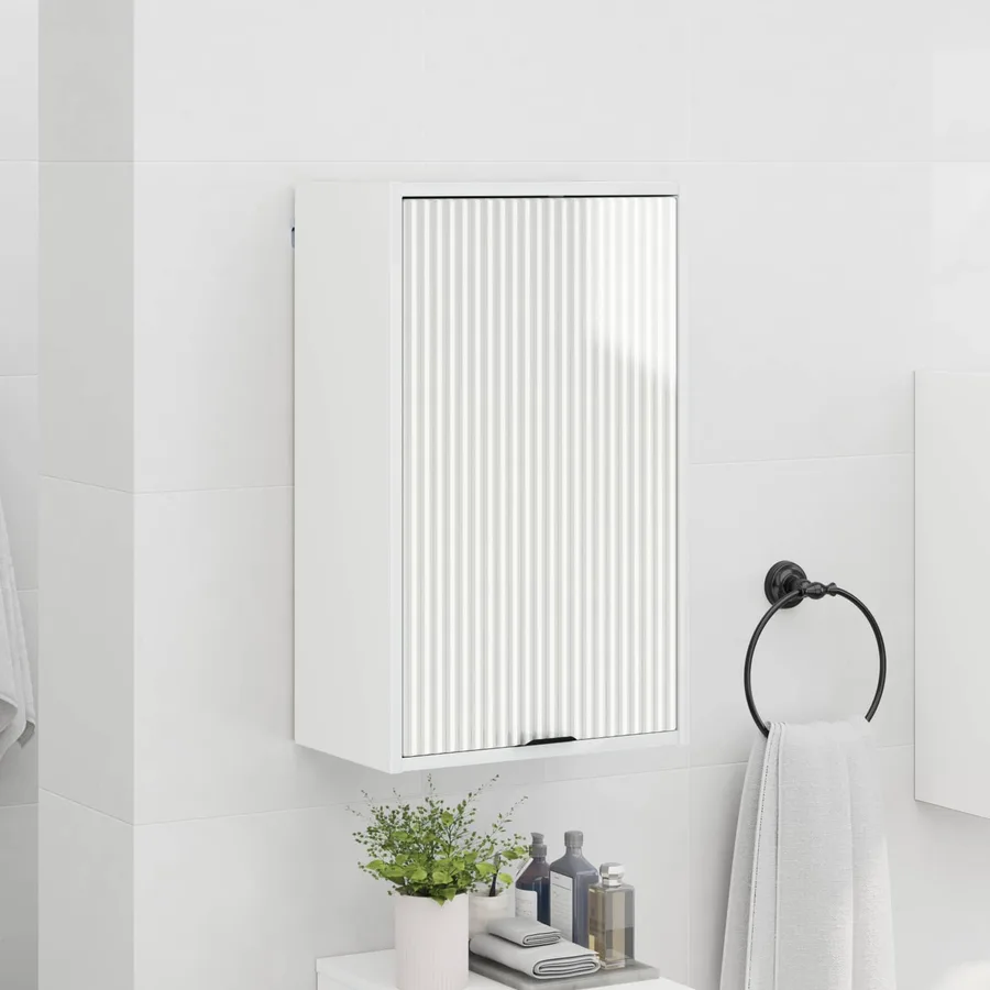 Cabinet de salle de bain Blanc brillant 39 x 23,5 x 65 cm - 4