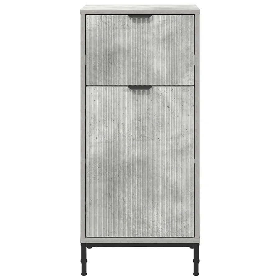Cabinet de salle de bain Gris béton 39,5 x 36 x 88 cm - 6