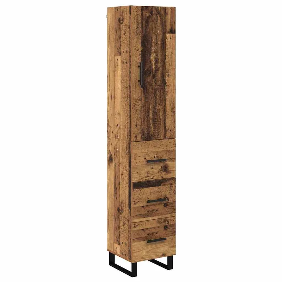 Haut Armoire Bois Ancien 34,5 x 34 x 180 cm Bois d'ingénierie - 2