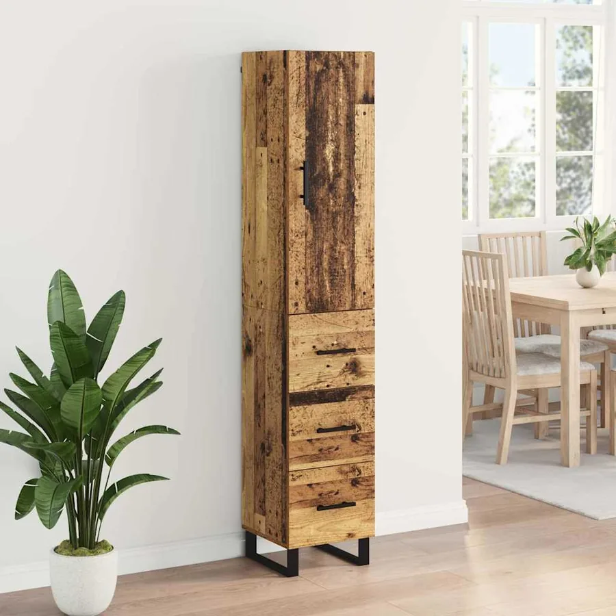 Haut Armoire Bois Ancien 34,5 x 34 x 180 cm Bois d'ingénierie - 4
