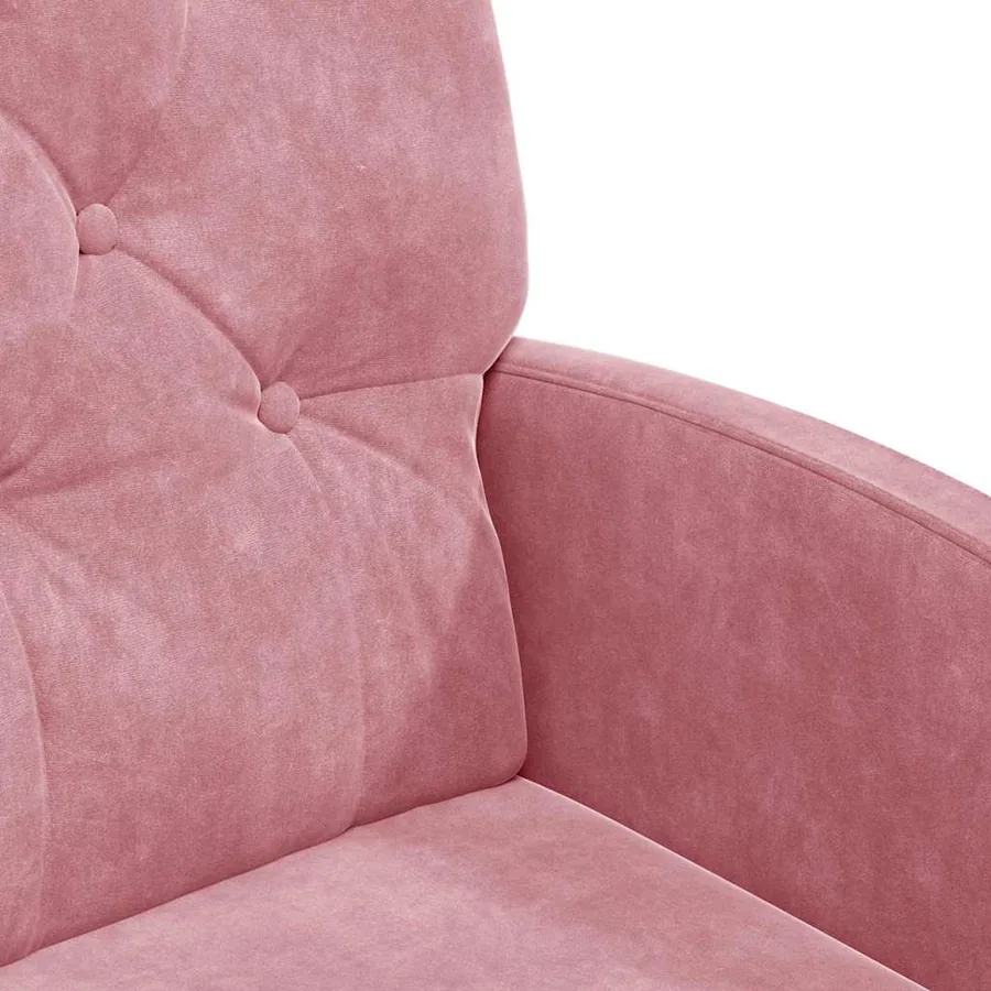 Chaises de Salle à Manger avec Roues 2 pcs Rose 58 x 67 x 97 cm - 7