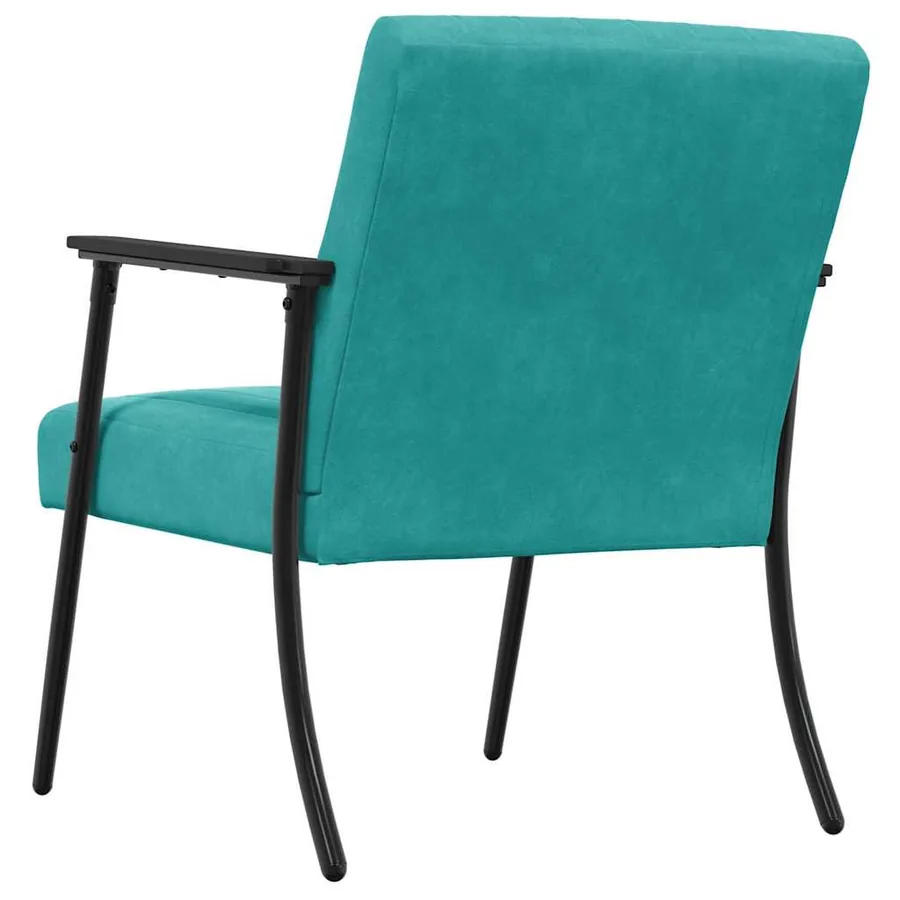 fauteuil Turquoise 59 x 75 x 78 cm Velours - 6