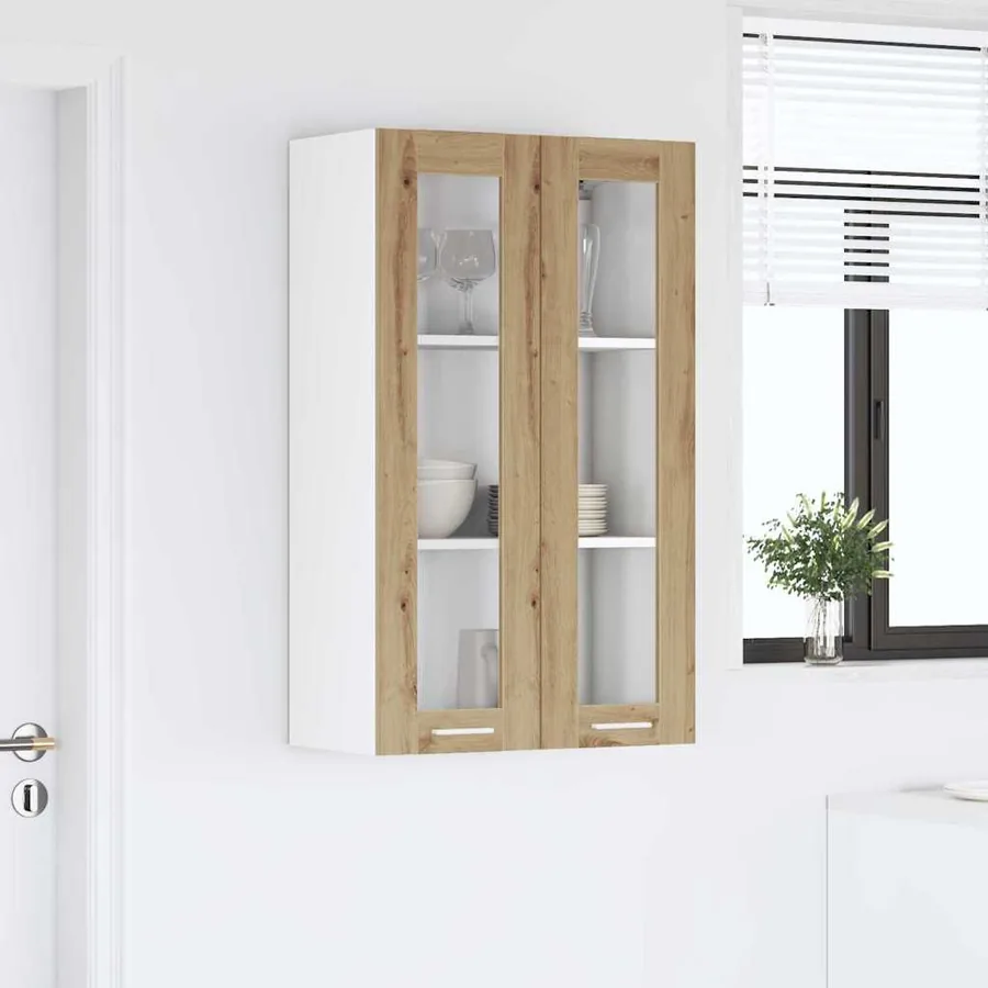 Armoire suspendue avec porte Chêne artisanal 60 x 31 x 100 cm - 4