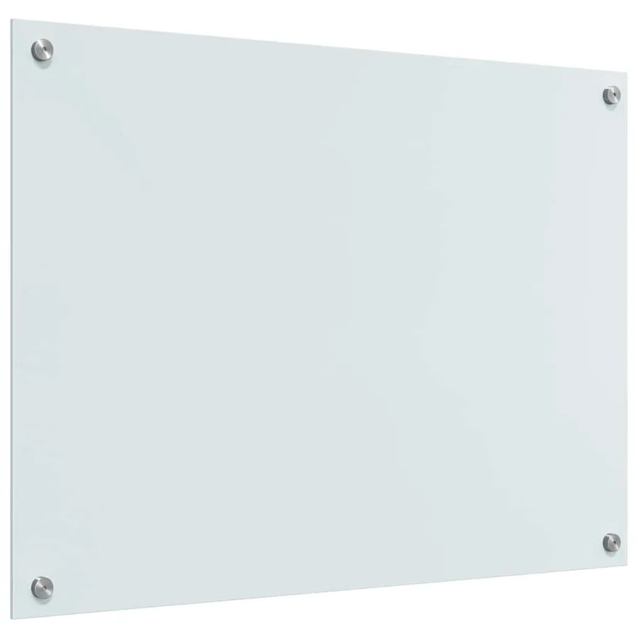 Crédence de cuisine 2 pcs Blanc 80 x 60 cm verre trempé - 6