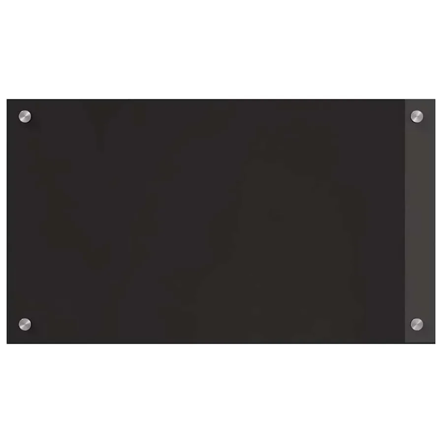 Crédence de cuisine 2 pcs Noir 70 x 40 cm verre trempé - 4