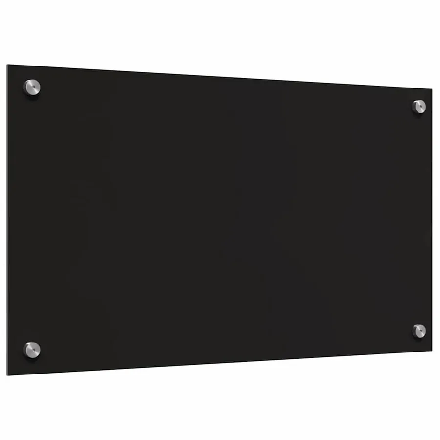 Crédence de cuisine 2 pcs Noir 70 x 40 cm verre trempé - 6