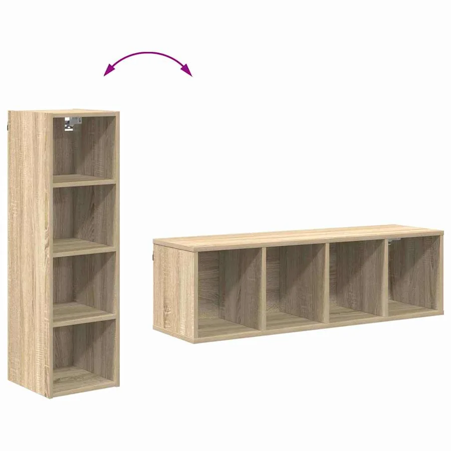 Armoire suspendue avec stockage Chêne Sonoma 30 x 29,5 x 100 cm - 8