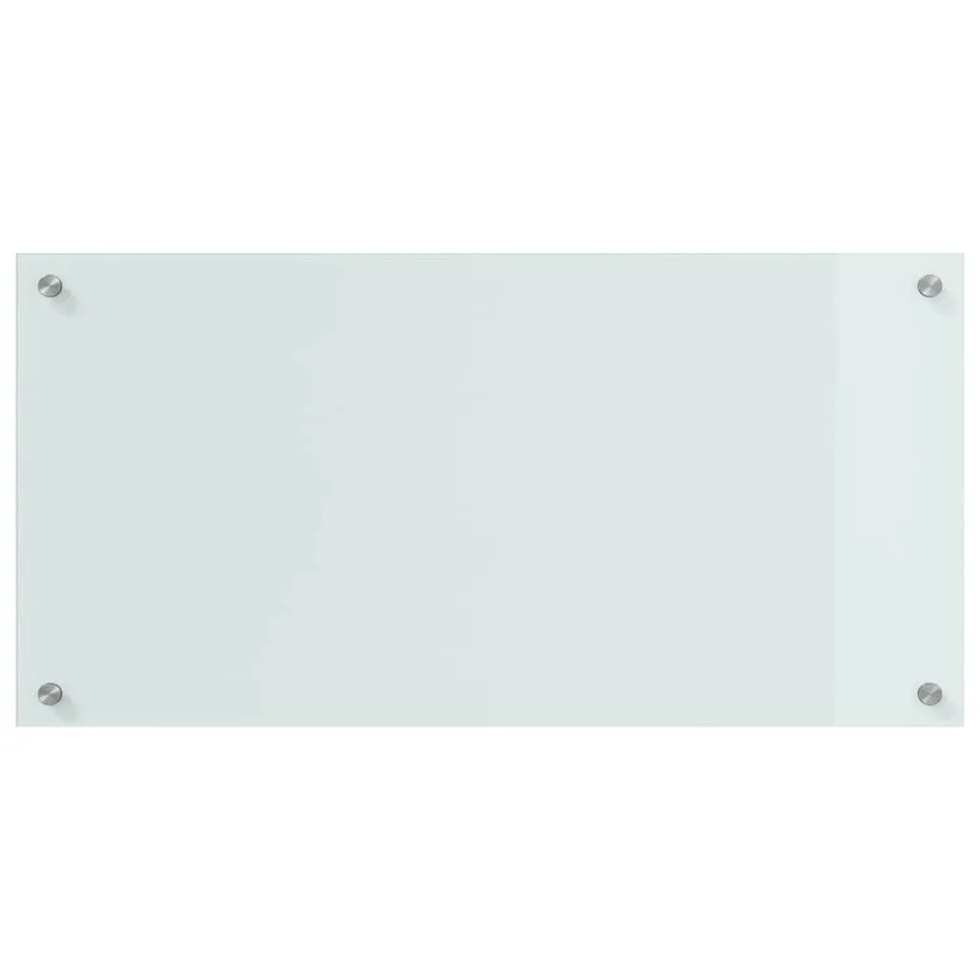 Crédence de cuisine 2 pcs Blanc 80 x 40 cm verre trempé - 4