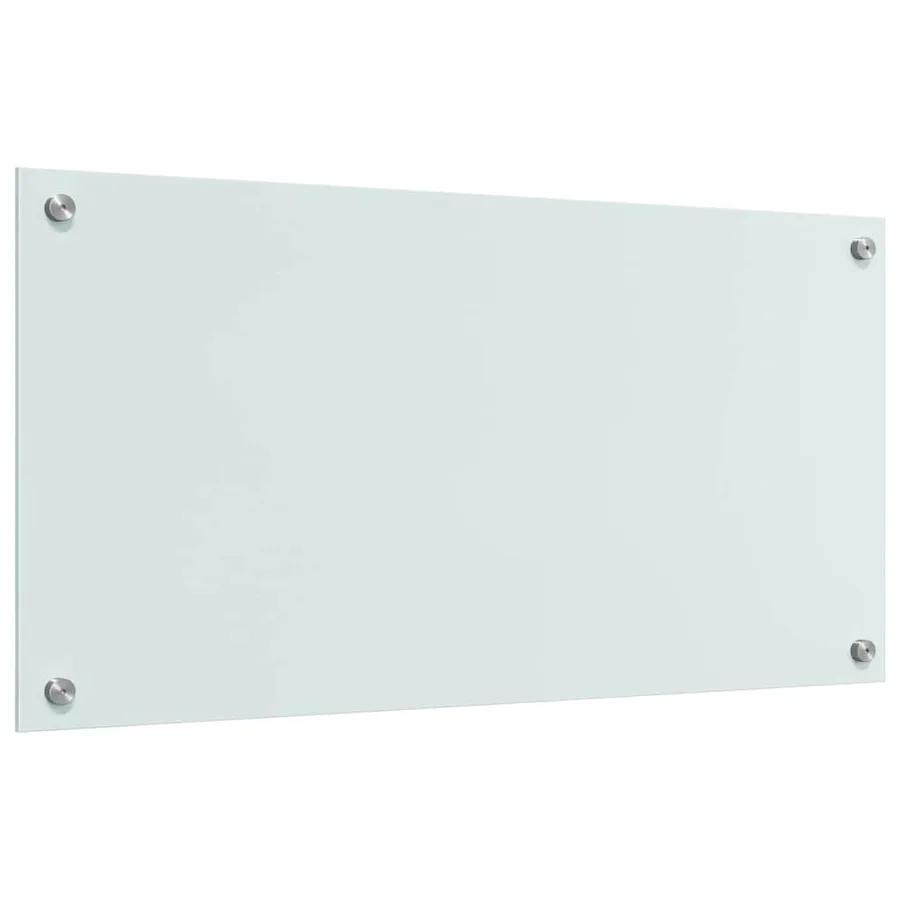 Crédence de cuisine 2 pcs Blanc 80 x 40 cm verre trempé - 6
