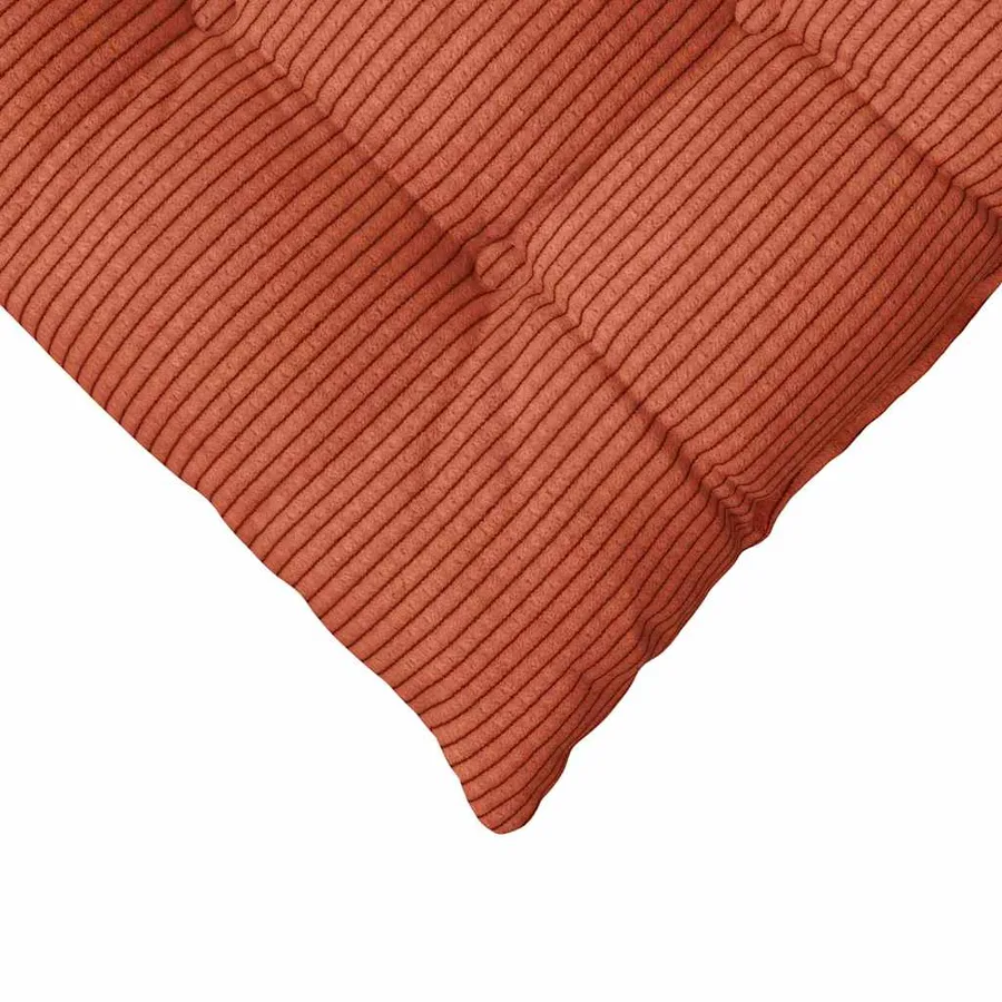 Coussins de siège 4 pcs Rouge orange 40 x 40 x 6 cm - 9