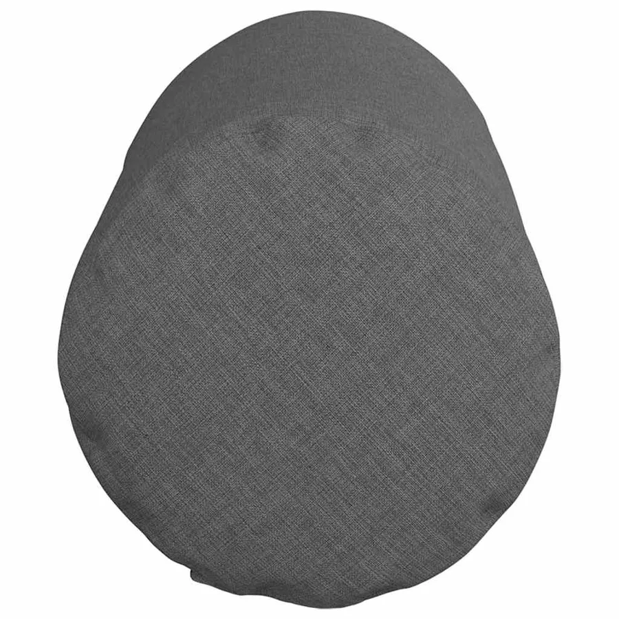 Coussins d'accent 2 pcs Gris foncé Ø 15 x 40 cm tissu - 7