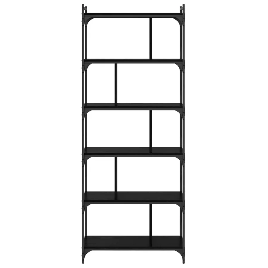 Bibliothèque Chêne noir 76 x 32 x 192 cm Bois d'ingénierie - 5