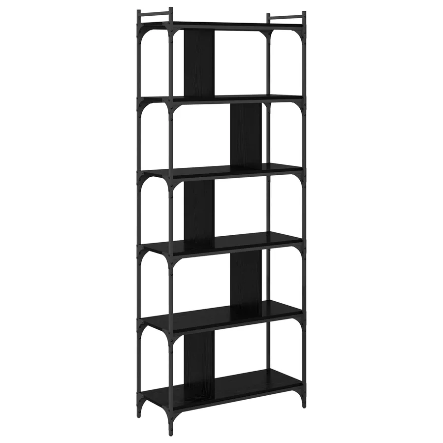 Bibliothèque Chêne noir 76 x 32 x 192 cm Bois d'ingénierie - 7