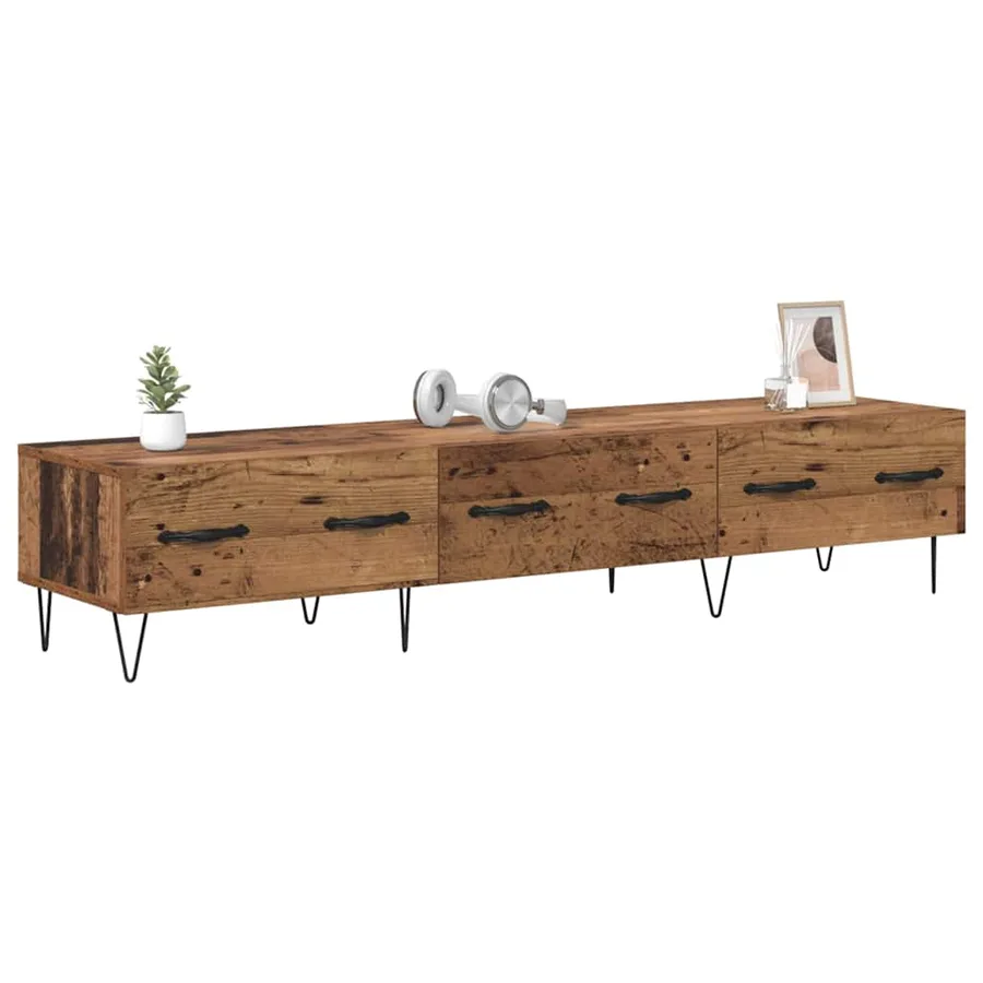 Meuble TV Bois ancien 150 x 36 x 30 cm Bois d'ingénierie - 3