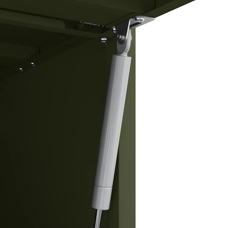 Armoire murale pour garage Vert olive 80 x 40 x 53 cm - 10