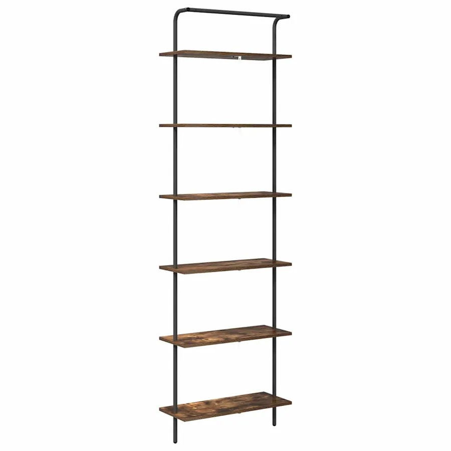 Étagère Chêne fumé 60 x 24 x 203 cm Bois d'ingénierie - 7