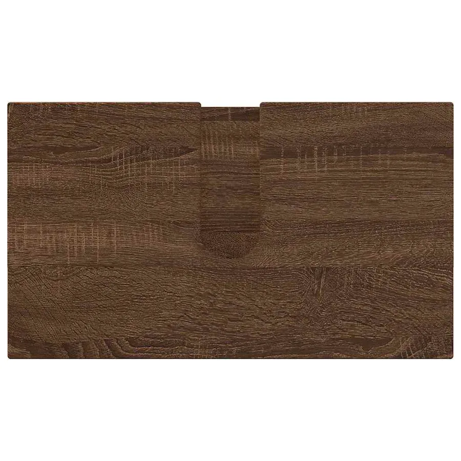 Ensemble de mobilier de salle de bain 2 pcs Chêne brun - 7