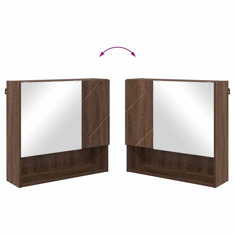 Ensemble de mobilier de salle de bain 2 pcs Chêne brun - 9
