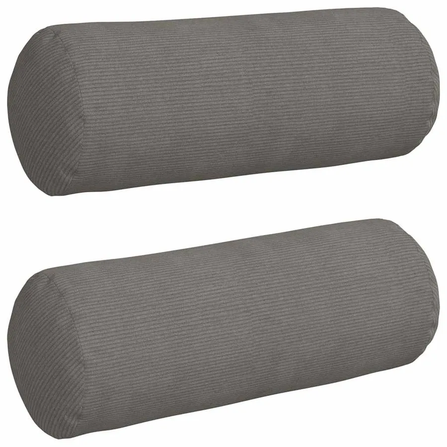 Coussins d'accent 2 pcs Gris clair Ø 25 x 70 cm - 2
