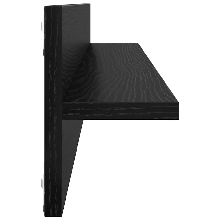 Étagères Murales 4 pcs Chêne noir 80 x 11,5 x 18 cm - 7