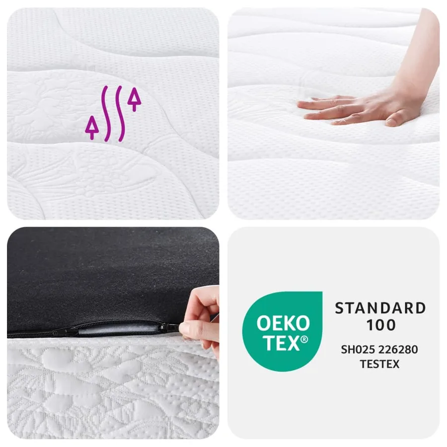 Matelas à ressorts bonnell moyen 90x190 cm - 8