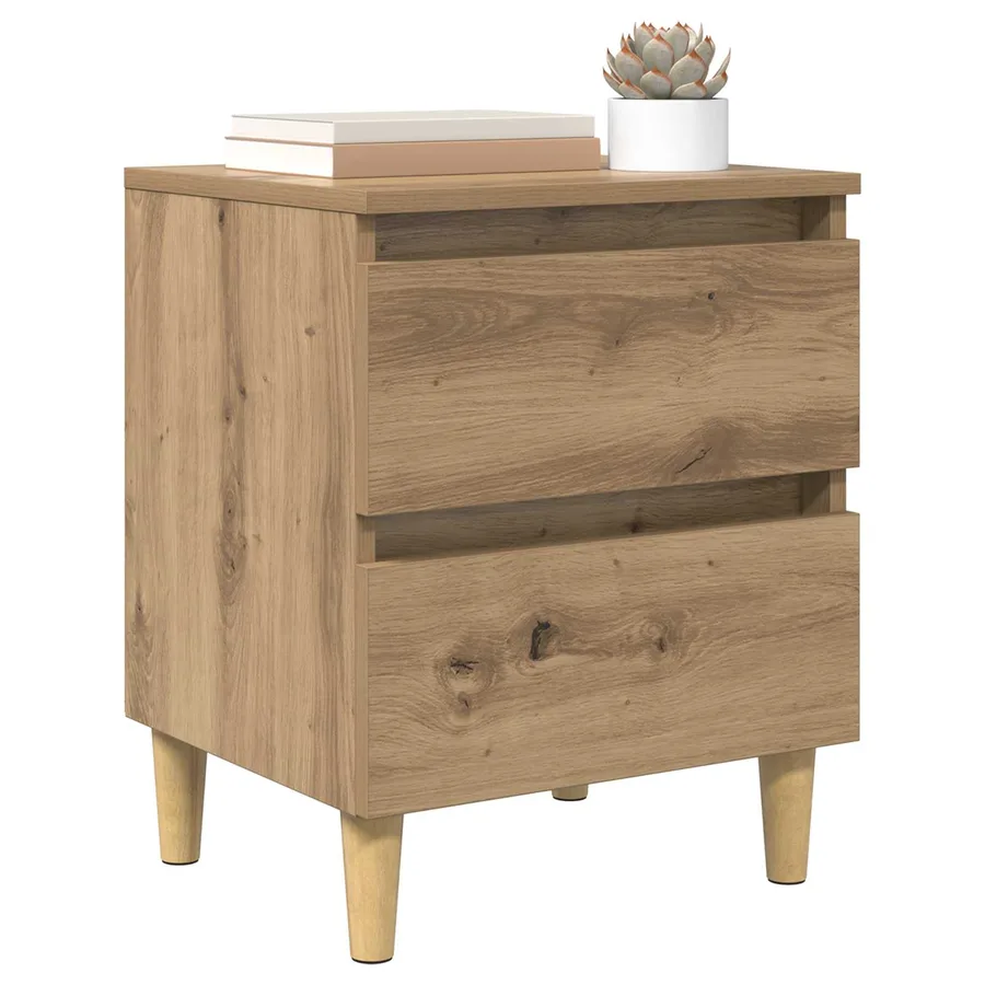 Meubles de lit 2 pcs Chêne artisanal 40 x 35 x 50 cm - 2