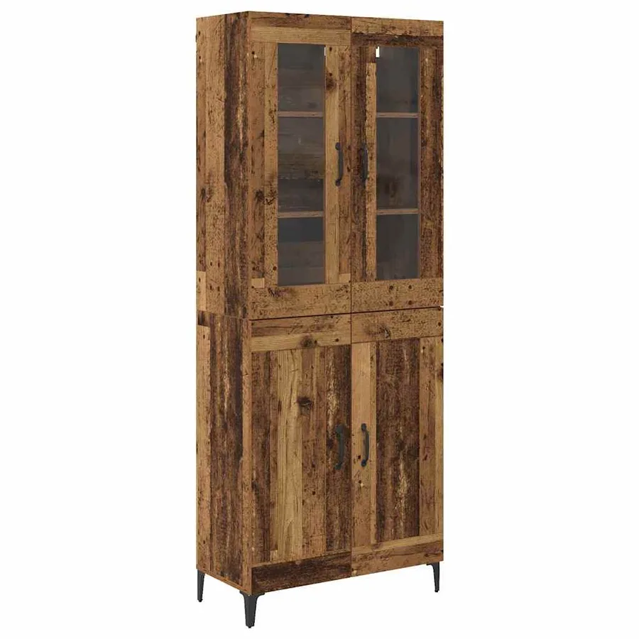 Haut Armoire Bois Ancien 69,5 x 34 x 180 cm Bois d'ingénierie - 2