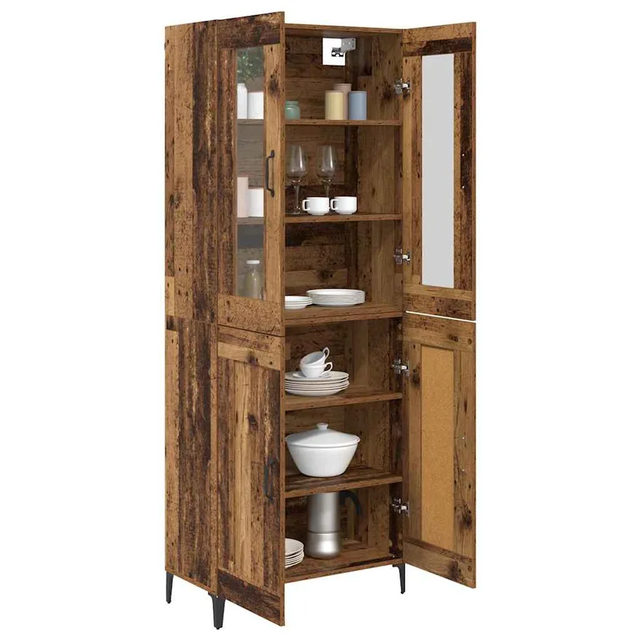 Haut Armoire Bois Ancien 69,5 x 34 x 180 cm Bois d'ingénierie - 3
