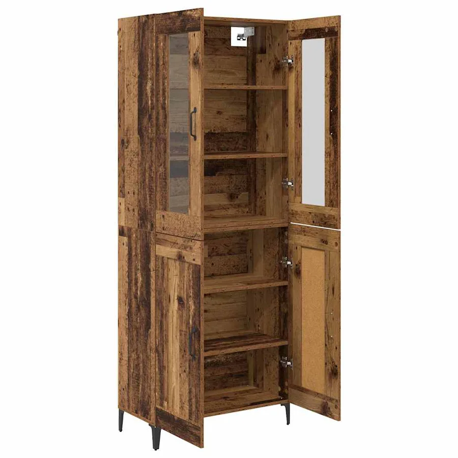 Haut Armoire Bois Ancien 69,5 x 34 x 180 cm Bois d'ingénierie - 5