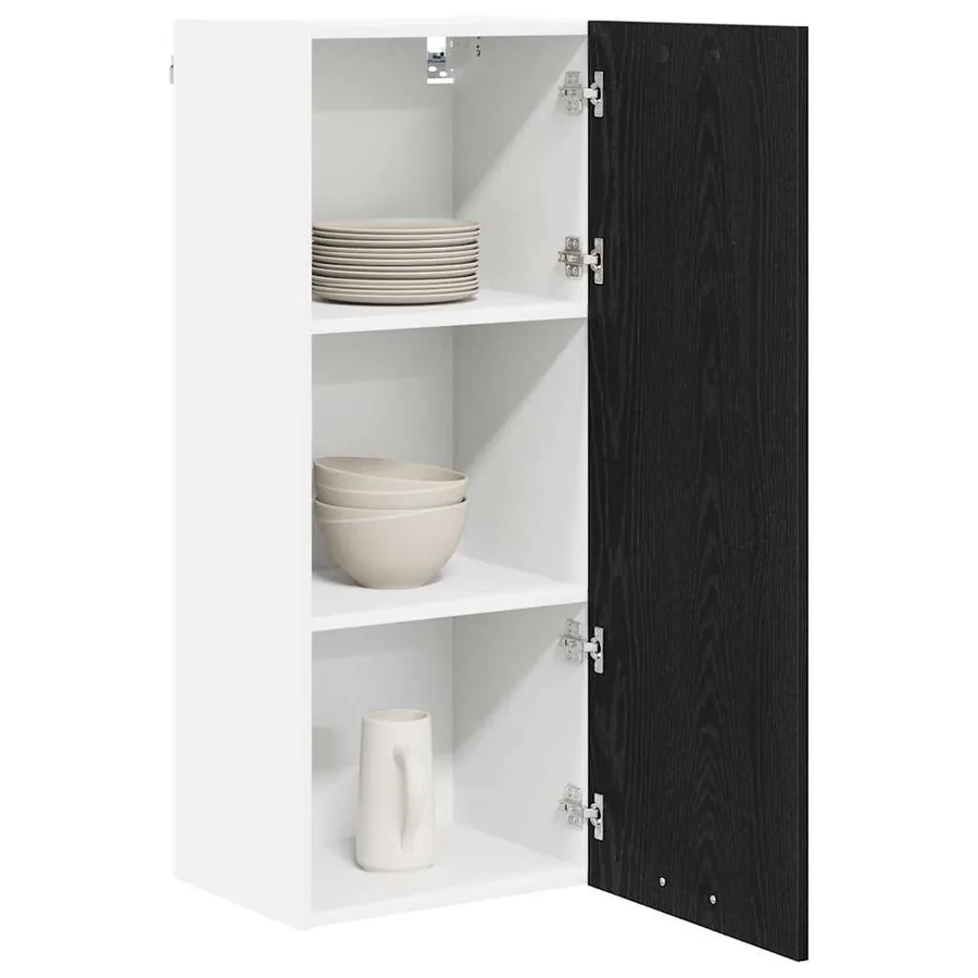 Armoire suspendue Chêne noir 40 x 31 x 100 cm Bois d'ingénierie - 3