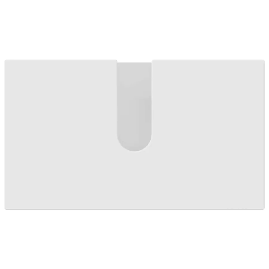 Ensemble de mobilier de salle de bain Montage mural 4 pcs Blanc - 9