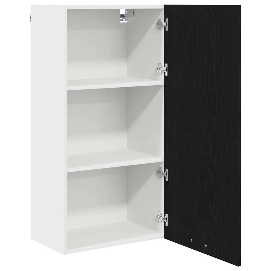 Armoire suspendue Chêne noir et Blanc 50 x 31 x 100 cm - 5