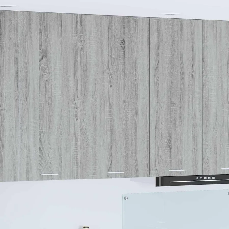 Armoire suspendue Gris Sonoma et Blanc 50 x 31 x 100 cm