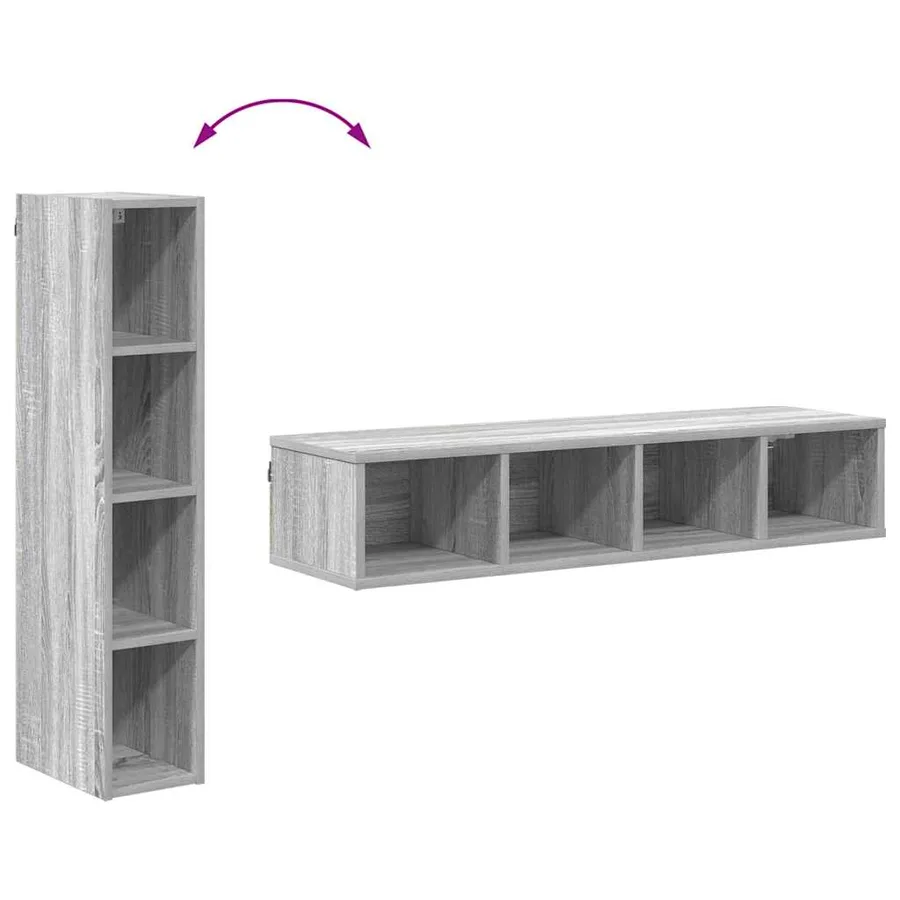 Armoire suspendue avec stockage Gris Sonoma 20 x 29,5 x 100 cm - 10