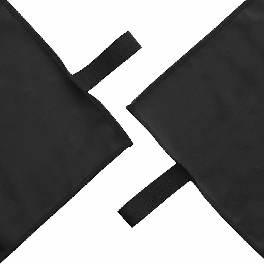 Serviettes de sport 2 pcs Noir 50 x 30 cm - 5
