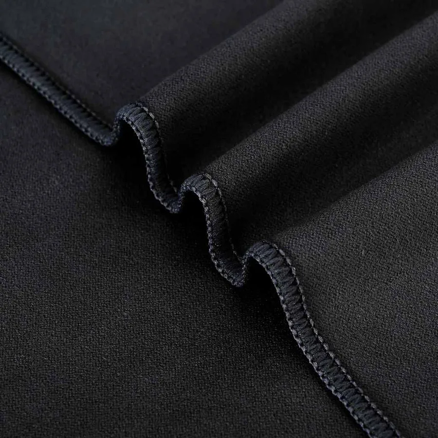 Serviettes de chaise d'extérieur 2 pcs Noir 130 x 60 cm - 7