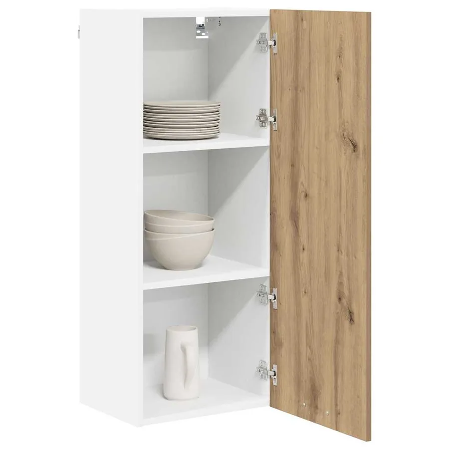 Armoire suspendue avec porte Chêne artisanal 40 x 31 x 100 cm - 3
