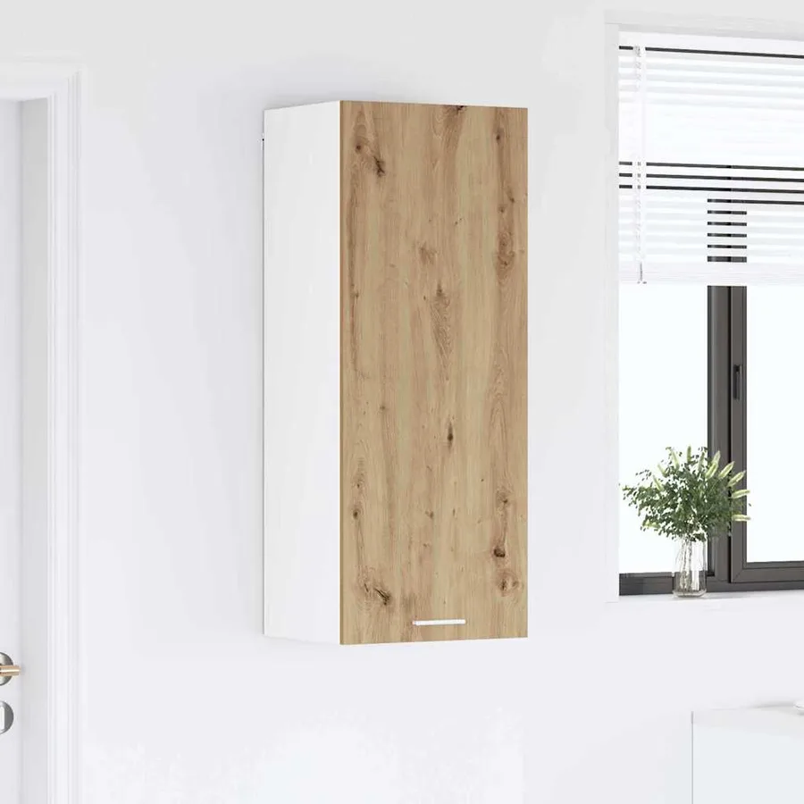 Armoire suspendue avec porte Chêne artisanal 40 x 31 x 100 cm - 4