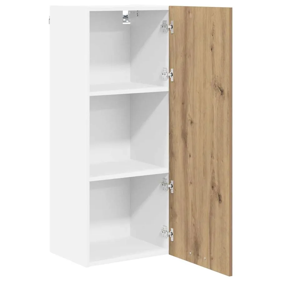 Armoire suspendue avec porte Chêne artisanal 40 x 31 x 100 cm - 5