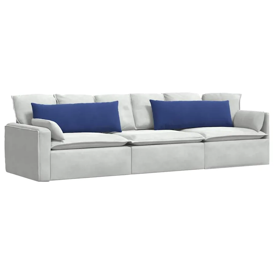 Coussins de canapé 2 pcs Bleu police 120 x 40 cm - 3