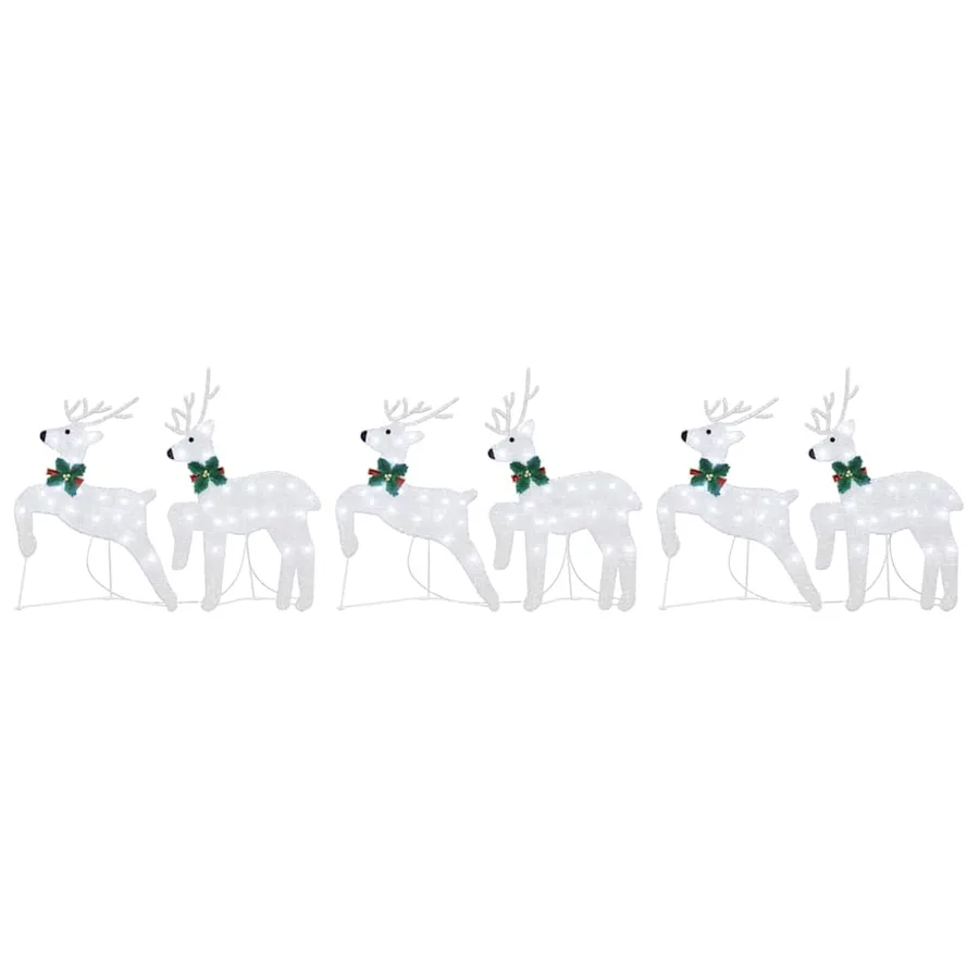 Rennes LED 6 pcs Argenté tissu - 6