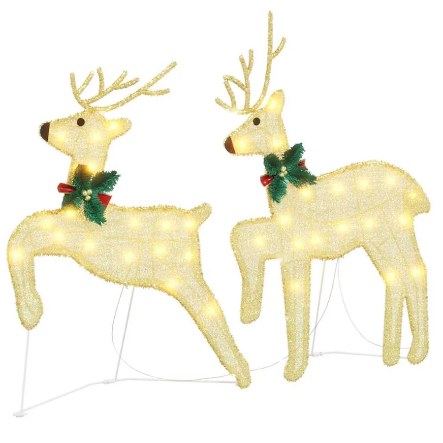 Rennes LED 2 pcs Blanc chaud tissu - 2