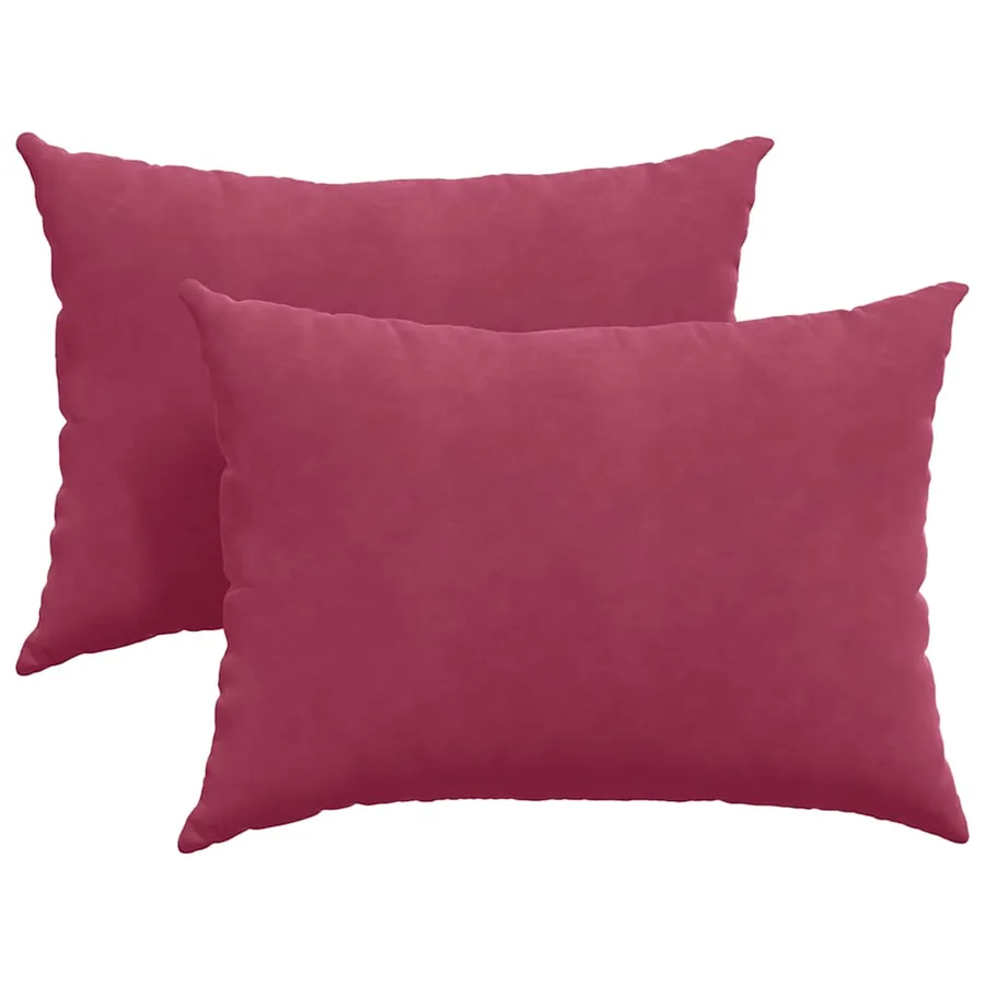 Coussins de canapé 2 pcs Bordeaux 70 x 50 cm - 2