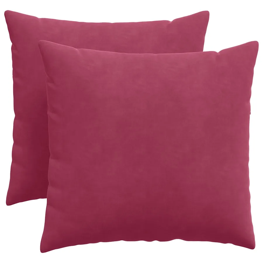 Coussins de canapé 2 pcs Bordeaux 50 x 50 cm - 2