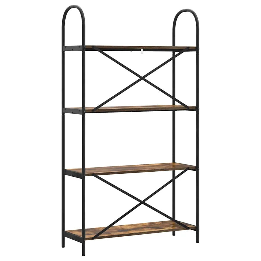 Étagère Chêne fumé 80 x 30 x 146 cm Bois d'ingénierie - 7